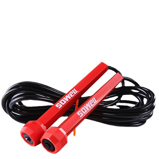 Corde à sauter ajustable Noir et Rouge